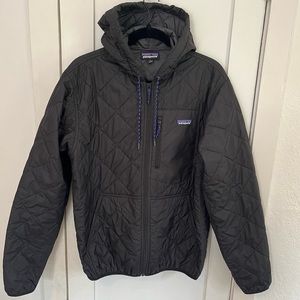 Patagonia Quilted Bomber Jacket Black Medium